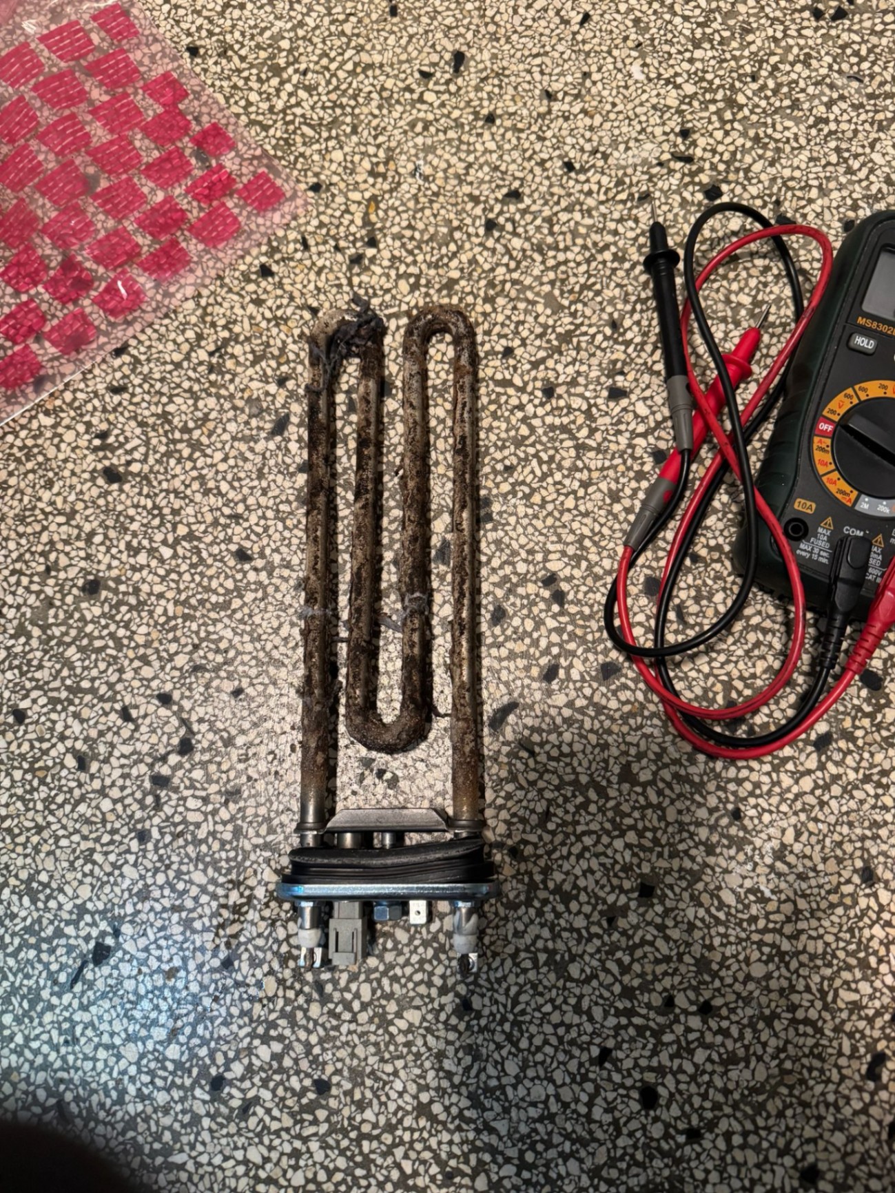 Doorgebrand verwarmingselement van wasmachine